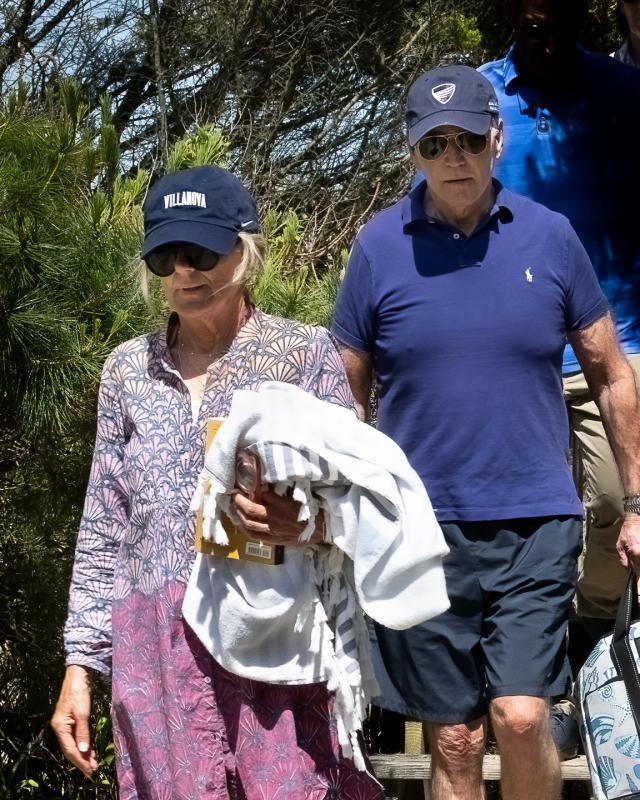 The Bidens were able to get a little beach time in this past weekend. SCOTT BECQUE PHOTO
